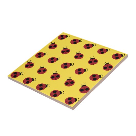 Ladybug 60er Retro cool Fliese (Seite)