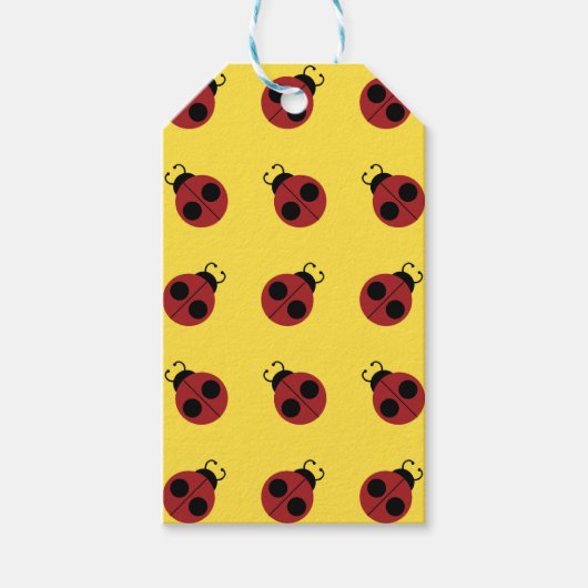 Ladybug 60er Retro cool Geschenkanhänger (Vorderseite)