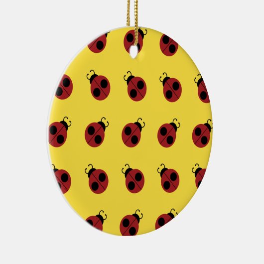 Ladybug 60er Retro cool Keramik Ornament (Rechts)