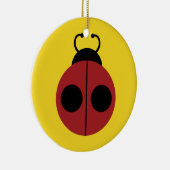 Ladybug 60er Retro cool Keramikornament (Rechts)