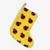 Ladybug 60er Retro cool Kleiner Weihnachtsstrumpf (Vorderansicht (hängend))