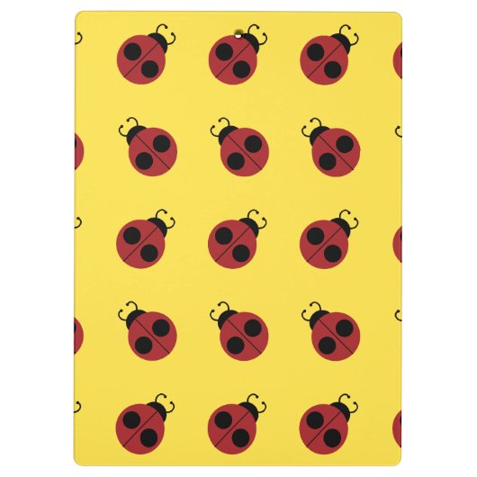 Ladybug 60er Retro cool Klemmbrett (Rückseite)