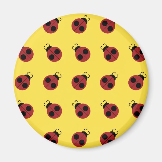 Ladybug 60er Retro cool Magnet (Vorne)