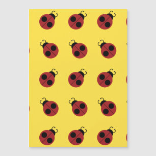 Ladybug 60er Retro cool Magnetkarte