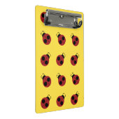 Ladybug 60er Retro cool Mini Klemmbrett (Schrägansicht)