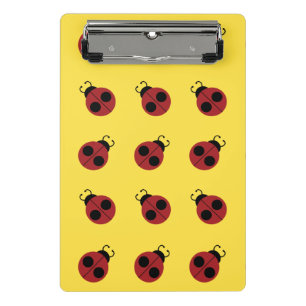 Ladybug 60er Retro cool Mini Klemmbrett