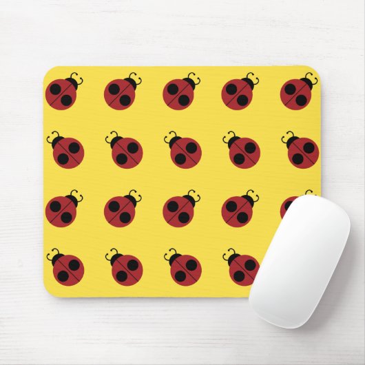 Ladybug 60er Retro cool Mousepad (Mit Mouse)