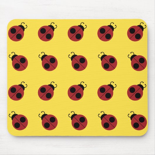 Ladybug 60er Retro cool Mousepad (Vorne)