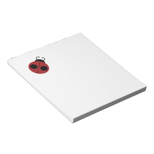Ladybug 60er Retro cool Notizblock (angewinkelt)