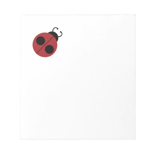 Ladybug 60er Retro cool Notizblock (Vorderseite)