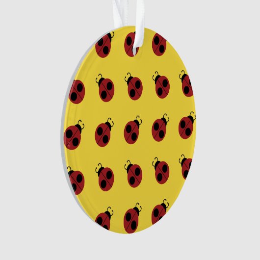 Ladybug 60er Retro cool Ornament (Vorderseite)