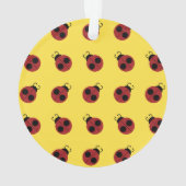 Ladybug 60er Retro cool Ornament (Rückseite)