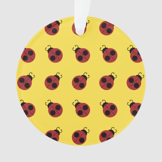 Ladybug 60er Retro cool Ornament (Vorderseite)