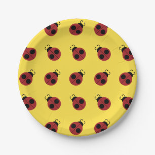 Ladybug 60er Retro cool Pappteller