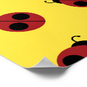 Ladybug 60er Retro cool Poster (Ecke)
