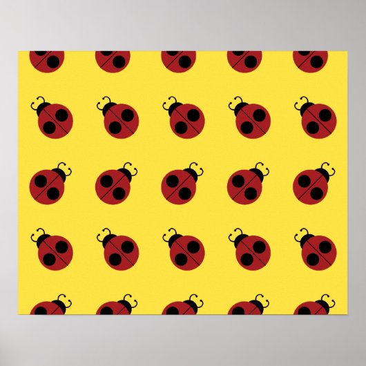 Ladybug 60er Retro cool Poster (Vorne)