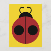 Ladybug 60er Retro cool Postkarte (Vorderseite)