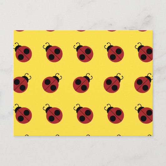 Ladybug 60er Retro cool Postkarte (Vorderseite)