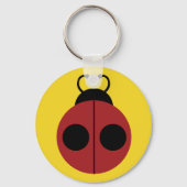 Ladybug 60er Retro cool Schlüsselanhänger (Vorderseite)