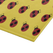 Ladybug 60er Retro cool Schneidebrett (Ecke)