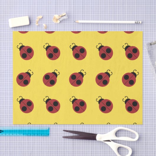 Ladybug 60er Retro cool Seidenpapier (Handwerk)
