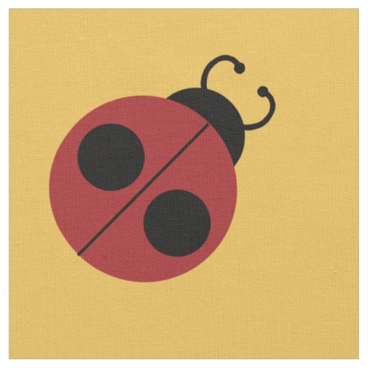 Ladybug 60er Retro cool Stoff (Nahaufnahme)