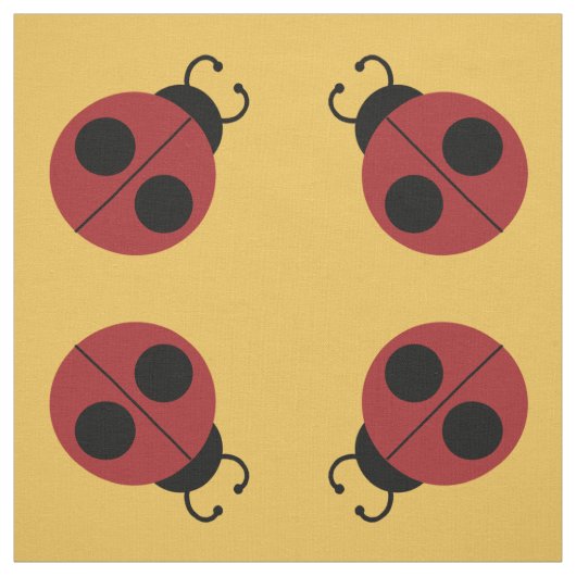 Ladybug 60er Retro cool Stoff (Muster)
