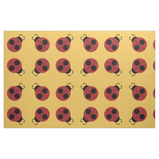 Ladybug 60er Retro cool Stoff (Fat Quarter (45,7 x 55,9 cm))