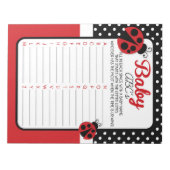 Ladybug ABC Baby Name Showspielpaket Notizblock (Vorderseite)