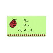 Ladybug Address Labels Adressaufkleber (Vorne)