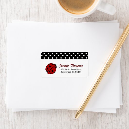 Ladybug Address Labels Adressaufkleber (Insitu)