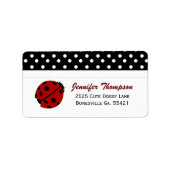 Ladybug Address Labels Adressaufkleber (Vorne)