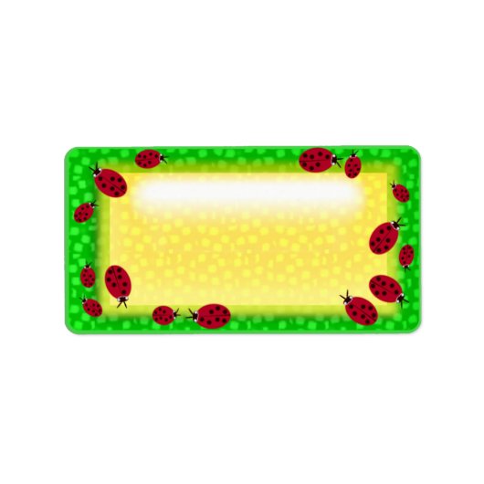 Ladybug Adressaufkleber (Vorne)