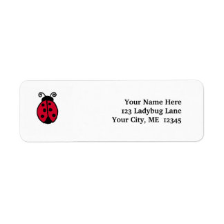 Ladybug-Adressetikett