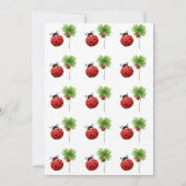 Ladybug Alphabet Letter Kids 2. Geburtstag Einladung (Rückseite)