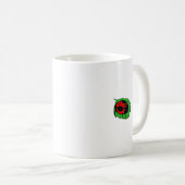 Ladybug am grünen Leaf Mini lächeln - Kaffeetasse (VorderseiteRechts)