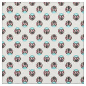Ladybug Aquamarin Floral Chintz Muster Stoff (Muster)