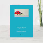 Ladybug Aquarell : Herzlichen Glückwunsch zum Gebu Karte (Rückseite)