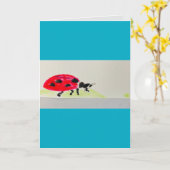Ladybug Aquarell : Herzlichen Glückwunsch zum Gebu Karte (Gelbe Blume)