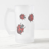 Ladybug Art Beer Mug Beer Glass Ladybug Cups Mattglas Bierglas (Links)