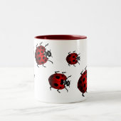 Ladybug Art Coffee Mug Beer Glass Ladybug Cups Zweifarbige Tasse (Mittel)