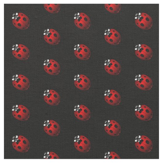 Ladybug Art Fabric Ladybird Fabric Cotton oder Pol Stoff (Nahaufnahme)