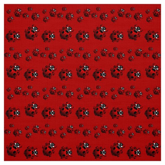 Ladybug Art Fabric Ladybird Fabric Cotton oder Pol Stoff (Muster)