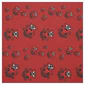 Ladybug Art Fabric Ladybird Fabric Cotton or Poly Stoff (Muster)
