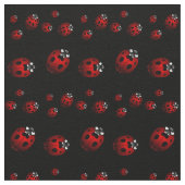 Ladybug Art Fabric Ladybird Fabric Cotton or Poly Stoff (Nahaufnahme)