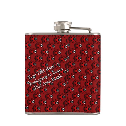 Ladybug Art Flask Custom Ladybug Drink Flasche Flachmann (Rückseite)