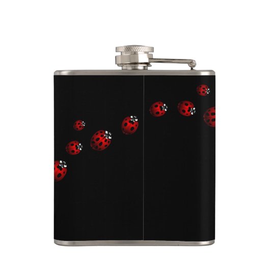 Ladybug Art Flask Custom Ladybug Drink Flasche Flachmann (Rückseite)