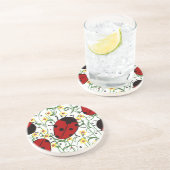 Ladybug Art Getränkeuntersetzer (Seite)