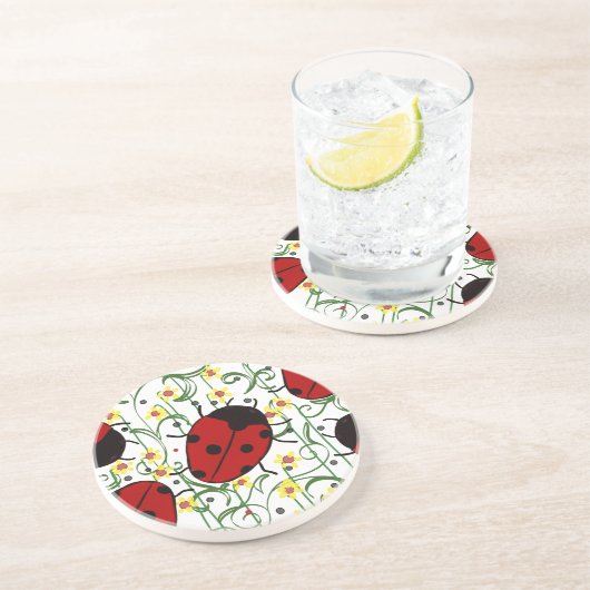 Ladybug Art Getränkeuntersetzer (Seite)