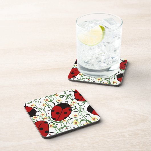 Ladybug Art Getränkeuntersetzer (Rechte Seite)